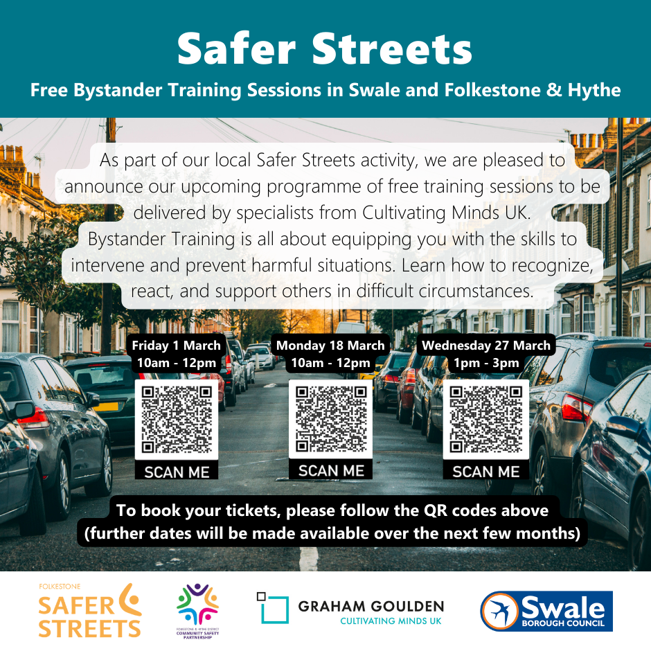 Safer Streets Free Bystander Training Sessions